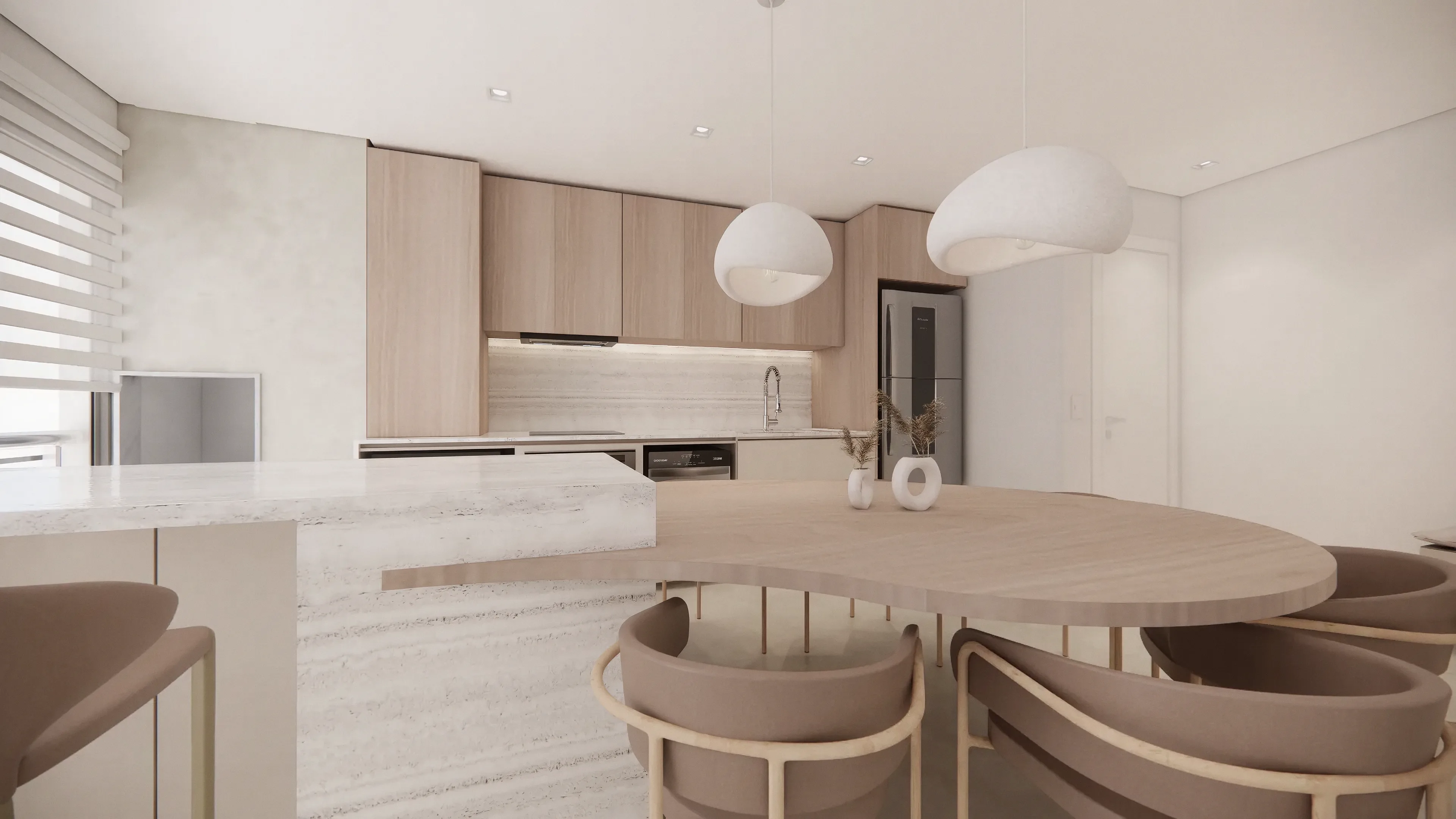 Projeto de interiores residencial em Curitiba — apartamento AP Tingui, Furmann Arquitetura